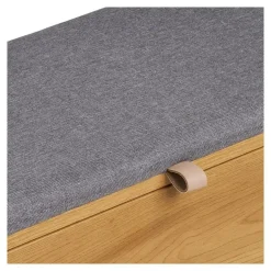 Merkloos Hioshop Elna bank met opbergruimte eikendecor Online