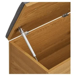 Merkloos Hioshop Elna bank met opbergruimte eikendecor Online