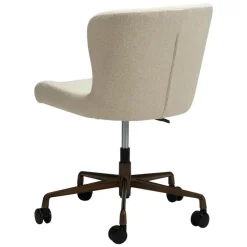 Merkloos Hioshop Glam Dan-Form kantoorstoel bouclé offwhite Outlet