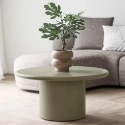 Merkloos Hioshop Henny salontafel Ø80cm groen Best