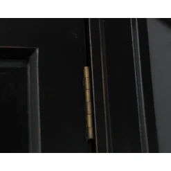 Hioshop Hoekvitrinekast hoekkast zwart antiek patine barok Mozart New