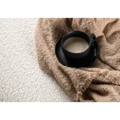 Hioshop Kelso bank Ø116cm 2 persoons teddy wit Hot