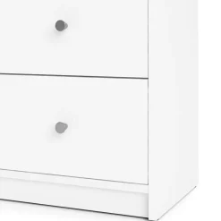 Hioshop Maria kommode breed met 6 lades- wit Outlet