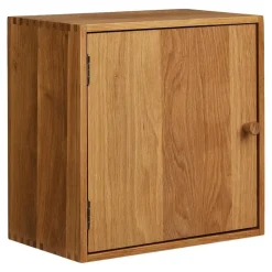Merkloos Hioshop Mina wandkast 1 deur eiken Outlet