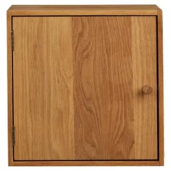 Merkloos Hioshop Mina wandkast 1 deur eiken Outlet