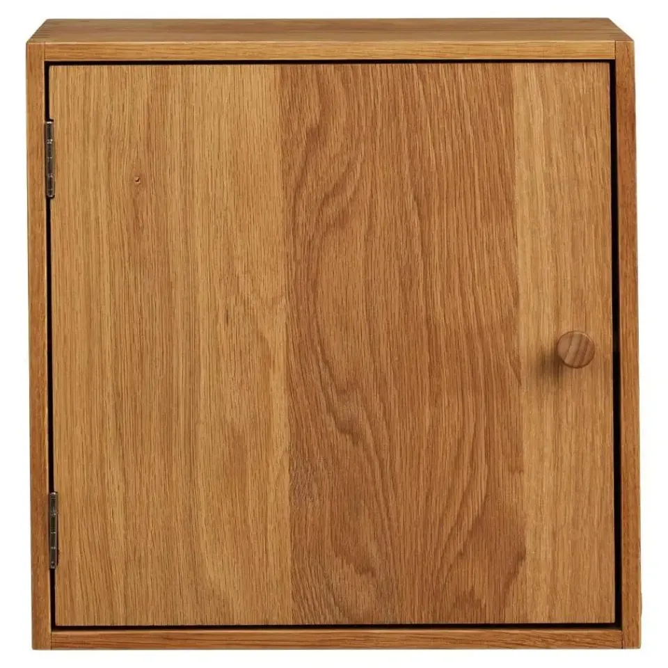 Merkloos Hioshop Mina wandkast 1 deur eiken Outlet