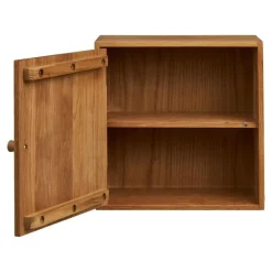 Merkloos Hioshop Mina wandkast 1 deur eiken Outlet