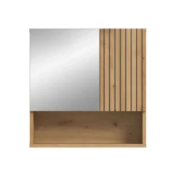 Merkloos Hioshop Mone spiegelkast 1 deur- 1 spiegeldeur- 1 plank eiken decor Clearance