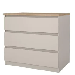 Hioshop Naia ladekast 3 lades eikdecor