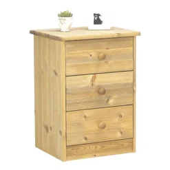 Hioshop Nelly kommode 3 laden gebeitst Hot