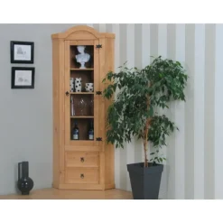 Hioshop New Mexico hoekkast vitrine grenen Hot