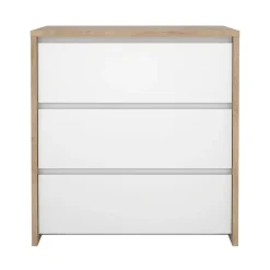 Hioshop Next ladekast 3 lades hoogglans wit Outlet