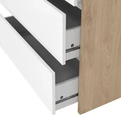 Hioshop Next ladekast 3 lades hoogglans wit Outlet