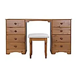 Hioshop Nilon kaptafel incl kruk 8 laden kers dekor