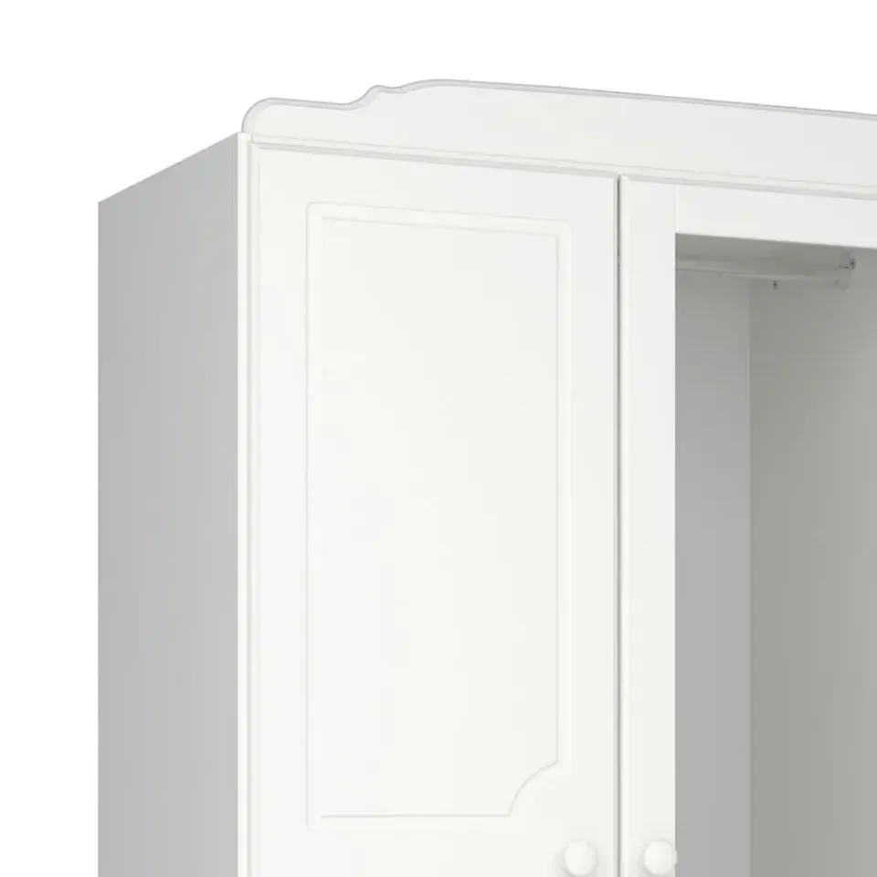 Hioshop Nilon kledingkast 3 deuren 5 laden wit Hot