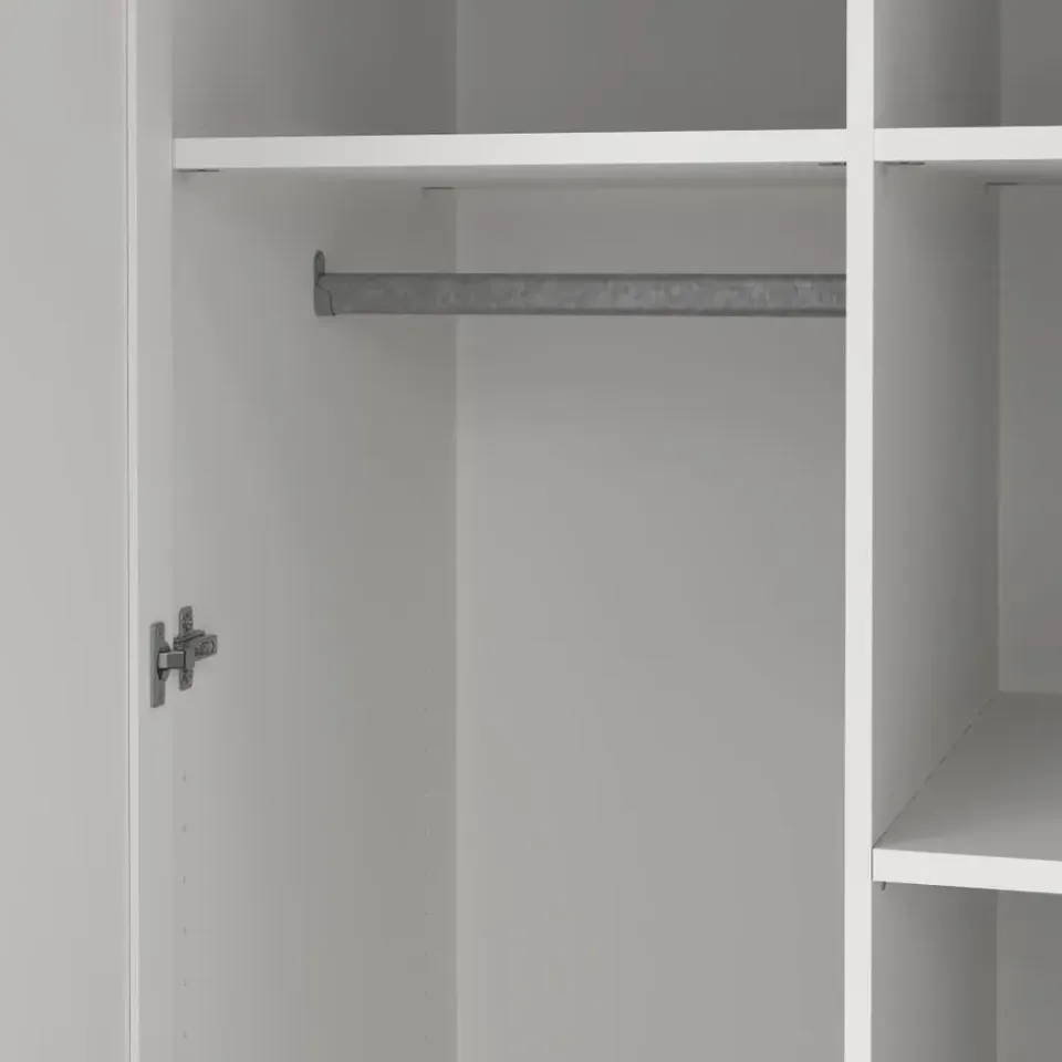 Hioshop North kledingkast 2 deuren wit Online