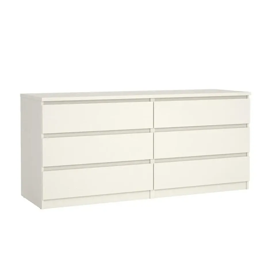 Hioshop Noulan commode 6 lades witte essenhout decor Online
