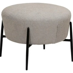 Merkloos Hioshop Orbit Dan-Form poef bouclé lichtgrijs Discount