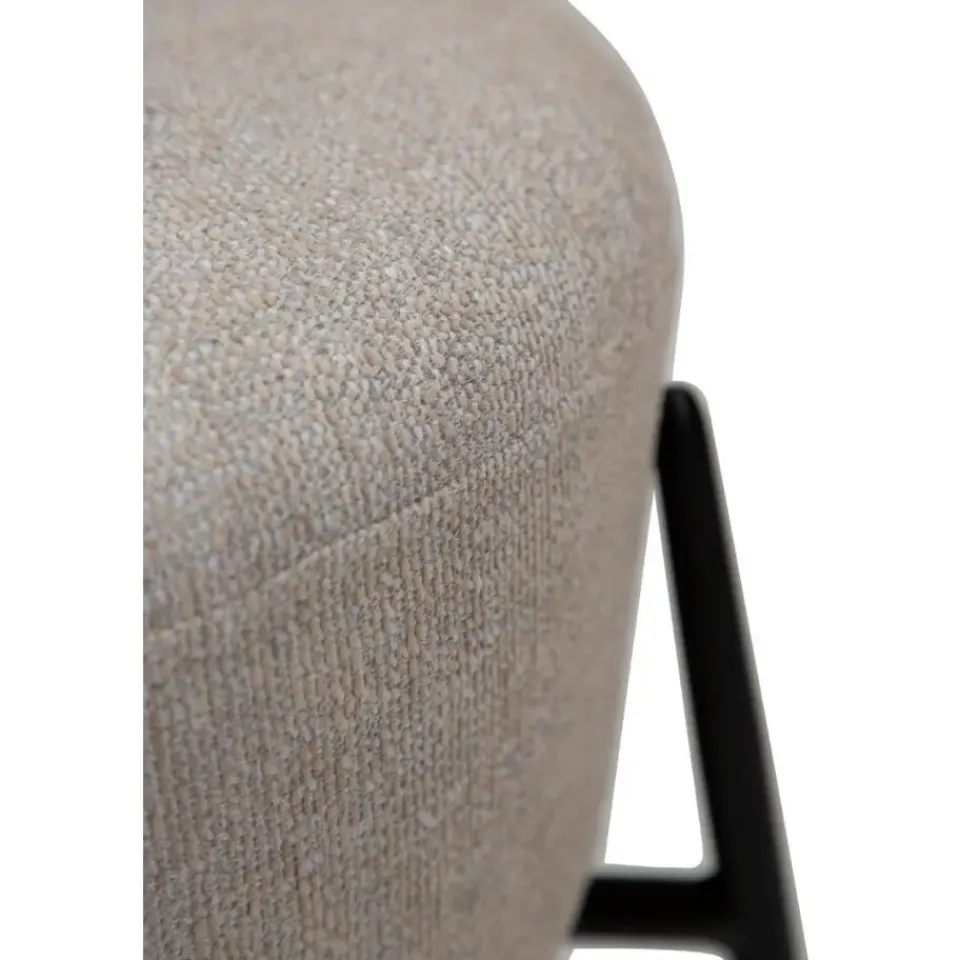 Merkloos Hioshop Orbit Dan-Form poef bouclé lichtgrijs Discount