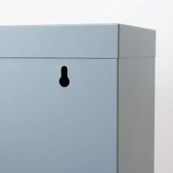 Hioshop Pisa schoenenkast grijs metaal met 10 vakken