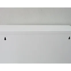 Hioshop Pisa schoenenkast wit metaal met 3 vakken - set van 3 Discount