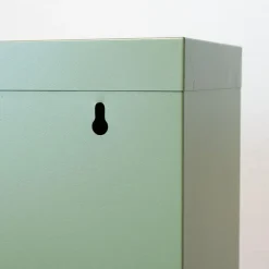 Hioshop Pisa schoenenkast groen metaal met 10 vakken Clearance