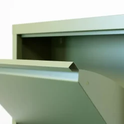 Hioshop Pisa schoenenkast groen metaal met 10 vakken Clearance