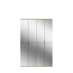 Hioshop ProjektX kledingkast - 8 deuren spiegel