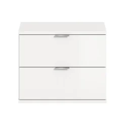 Hioshop ProjektX schoenenkast 2 laden wit hoogglans