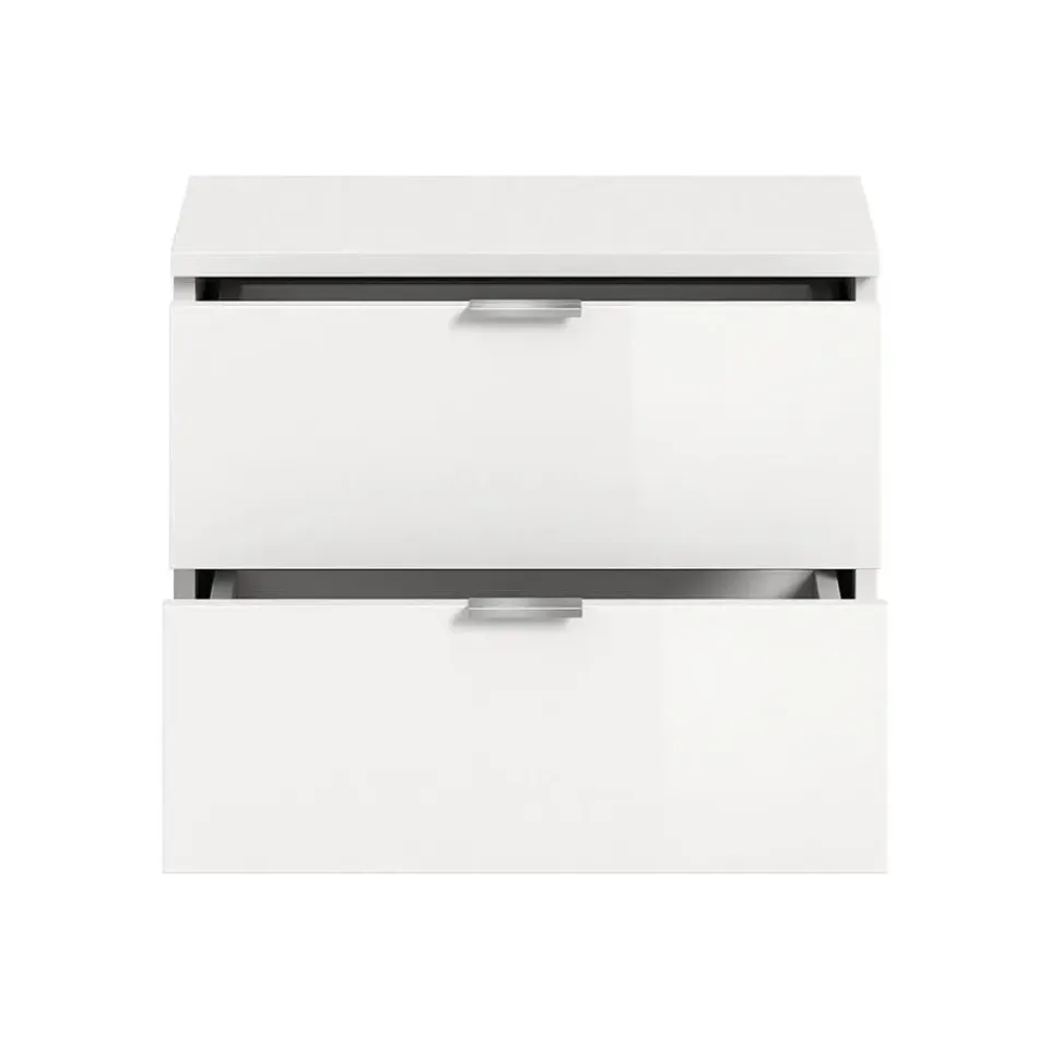 Hioshop ProjektX schoenenkast 2 laden wit hoogglans