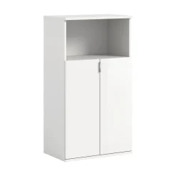 Hioshop ProjektX schoenenkast 2 deuren 1 vak wit hoogglans Outlet