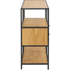 Hioshop Sea wandkast 2 lades 3 planken natuur Clearance