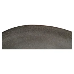 Hioshop Selma Dinerdbord keramiek set van 4 grijs- bruin Hot