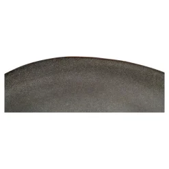 Hioshop Selma Lunchbord keramiek set van 4 grijs- bruin Best