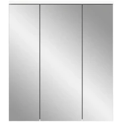 Merkloos Hioshop Solero spiegelkast 3 spiegeldeuren wit hoogglans- wit Clearance