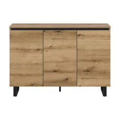 Merkloos Hioshop Tomasa dressoir 3 deuren eiken decor Clearance