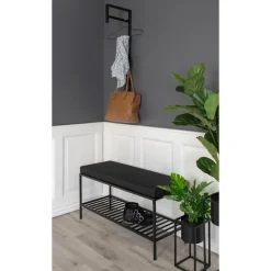 Hioshop Trento kapstok zwart Outlet