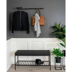 Hioshop Trento kapstok zwart Outlet