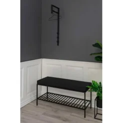 Hioshop Trento kapstok zwart Outlet