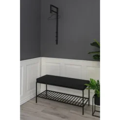 Hioshop Trento kapstok zwart Outlet