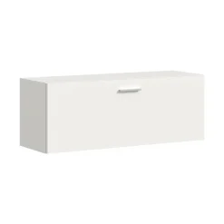 Hioshop Vaga schoenenkast wandgemonteerd 104x39cm 1 klepdeur wit Hot