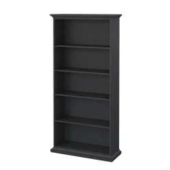 Hioshop Venedig wandkast 5 vakken mat grijs New