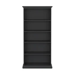 Hioshop Venedig wandkast 5 vakken mat grijs New