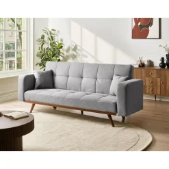 Leen Bakker HJULBY - Driezitsbank - Donkergrijs - Polyester Clearance