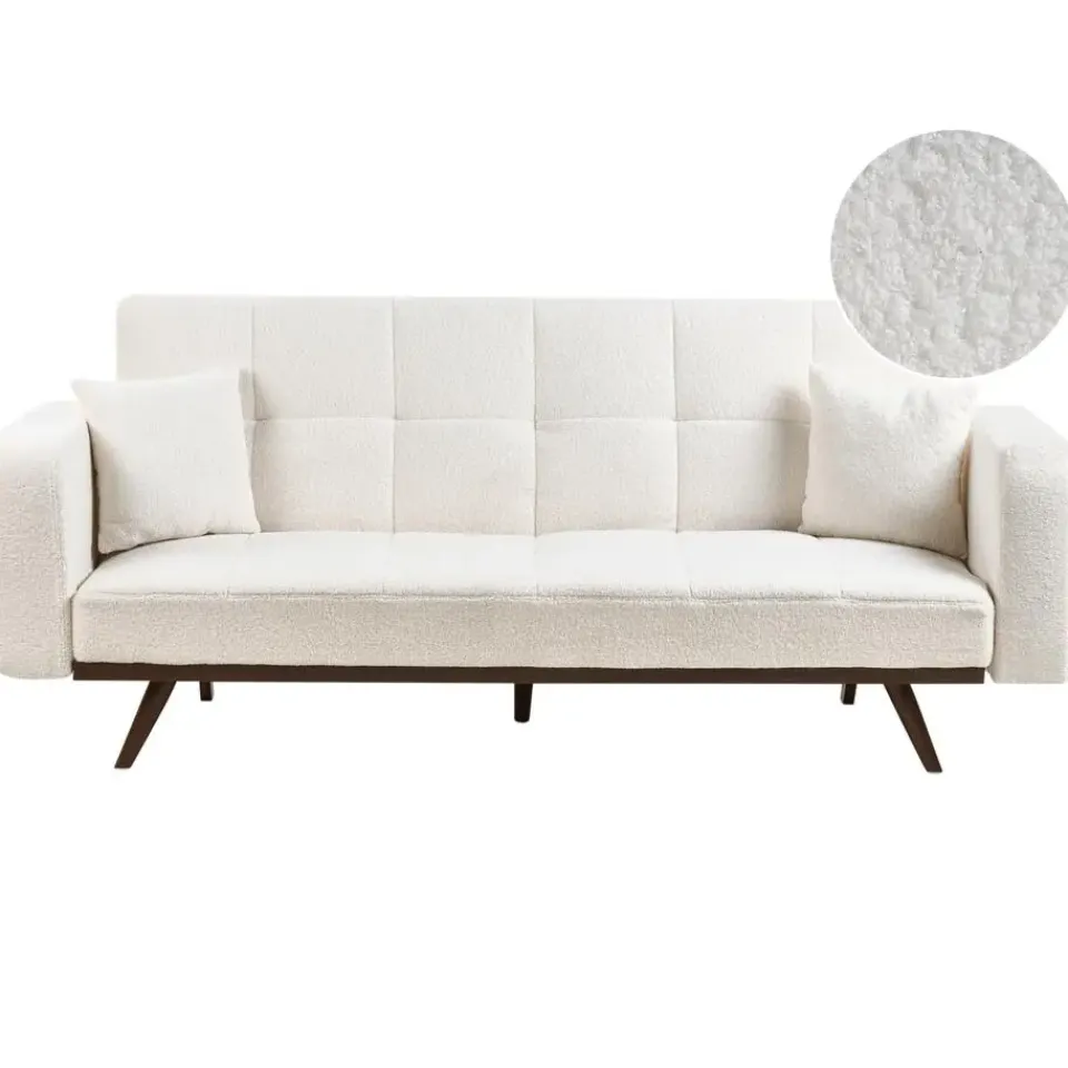 Leen Bakker HJULBY - Driezitsbank - Gebroken wit - Bouclé Clearance