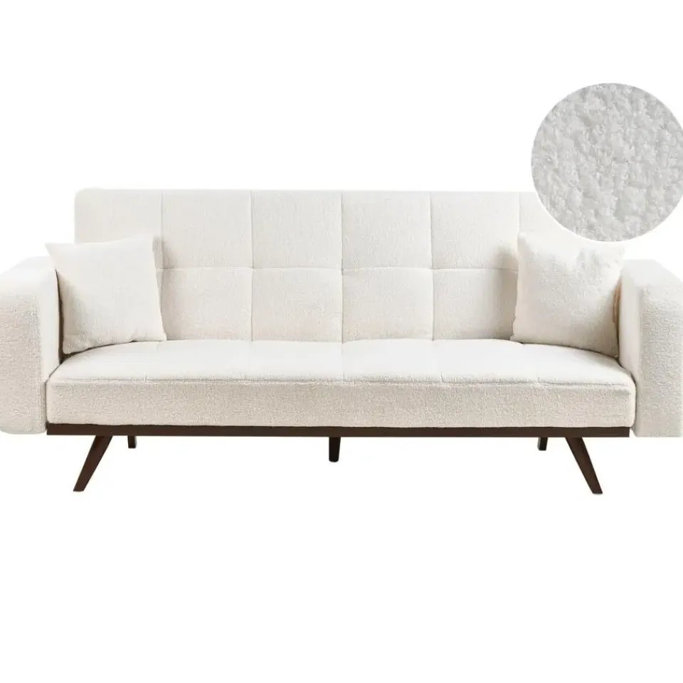 Leen Bakker HJULBY - Driezitsbank - Gebroken wit - Bouclé Clearance