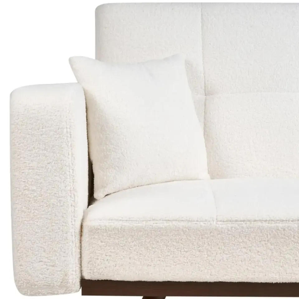 Leen Bakker HJULBY - Driezitsbank - Gebroken wit - Bouclé Clearance