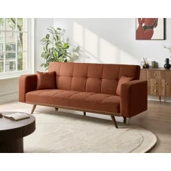 Leen Bakker HJULBY - Driezitsbank - Goudbruin - Polyester Discount