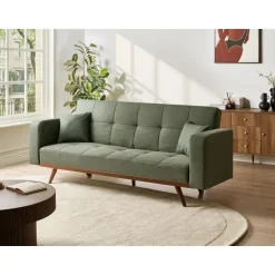 Leen Bakker HJULBY - Driezitsbank - Groen - Polyester Discount