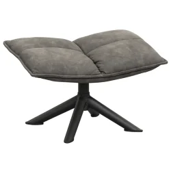 Leen Bakker Hocker Clayton - antraciet - 45x64x41,50 cm Best